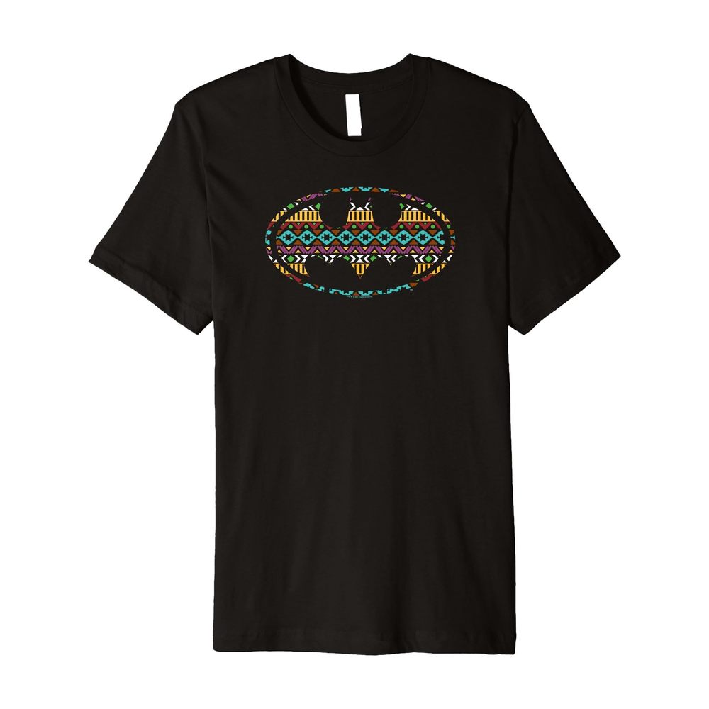 Batman Aztec Bat Logo Premium T-Shirt
